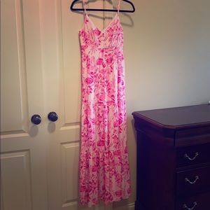 Lilly Pulitzer Melody Maxi Dress Flamingo 🦩